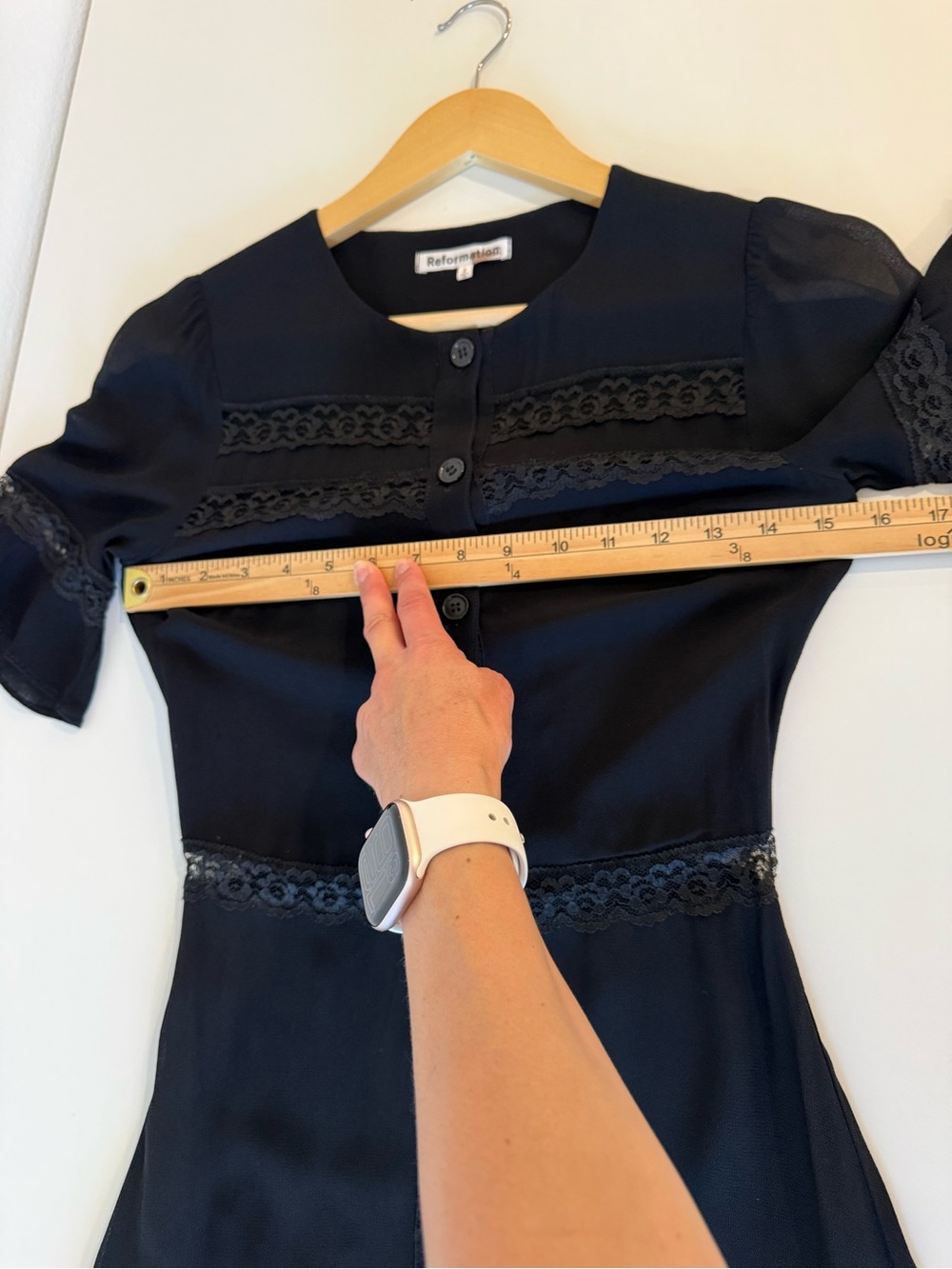 Reformation Woodsen Dress Sz 2 - Picture 12 of 16